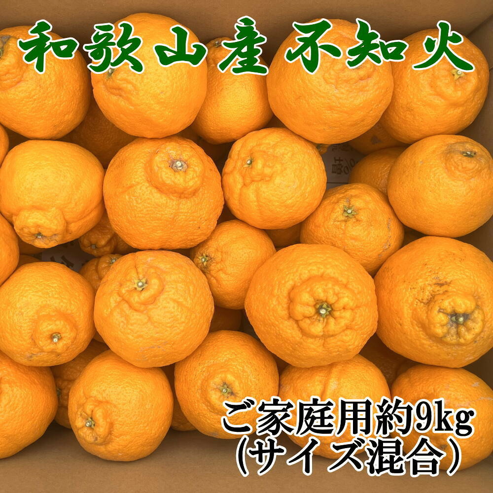 【ふるさと納税】「農園直送」和歌山県産不知火 もりもりの約9kg（サイズ混合 ご家庭用）★2027年2月下旬頃より順次発送 ［TM258］ | デコポン 不知火 フルーツ 果物 くだもの 食品 人気 おすすめ 送料無料｜和歌山県印南町