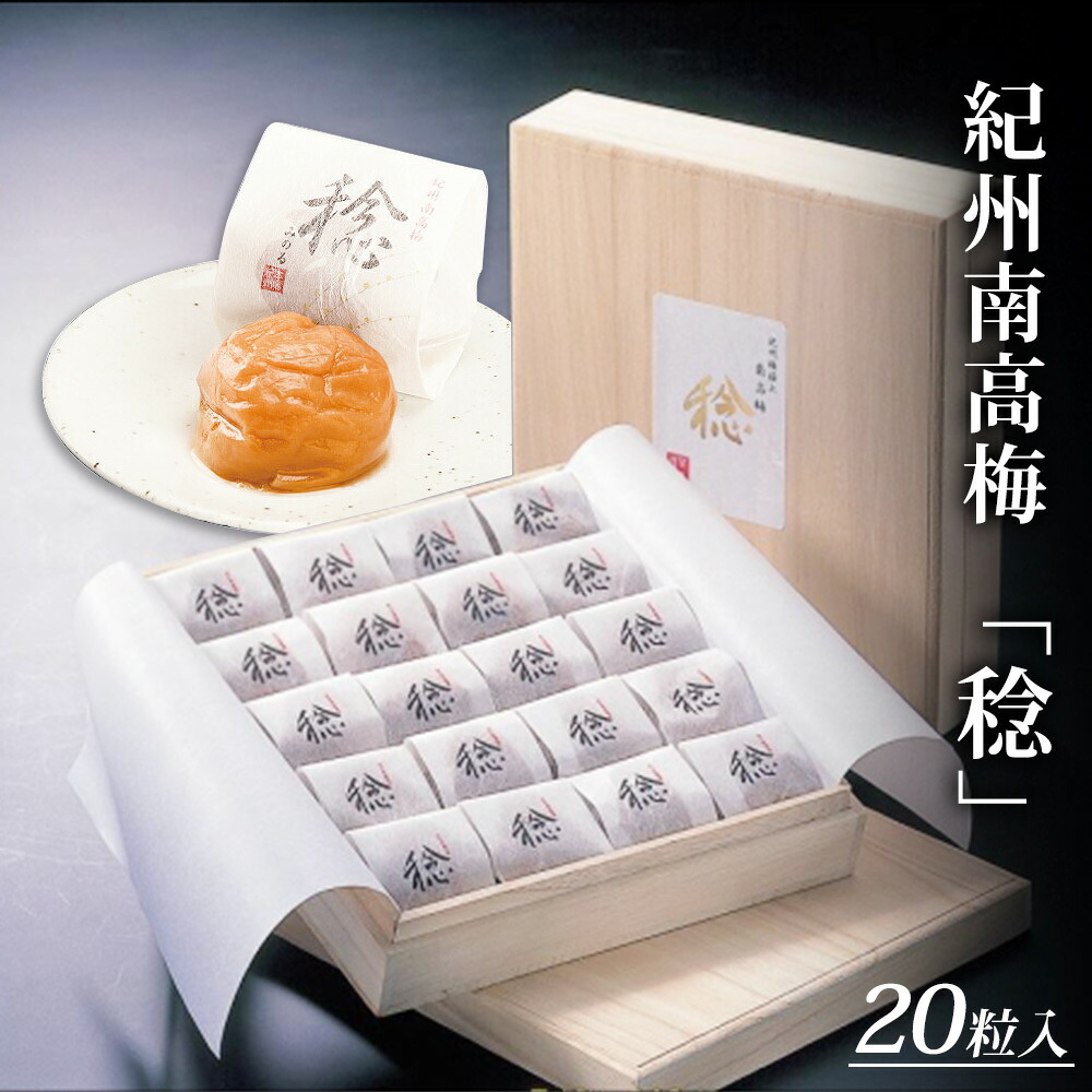 【ふるさと納税】紀州南高梅「稔」20粒入 | 梅干し 梅干 南高梅 梅 うめ ウメ 個包装