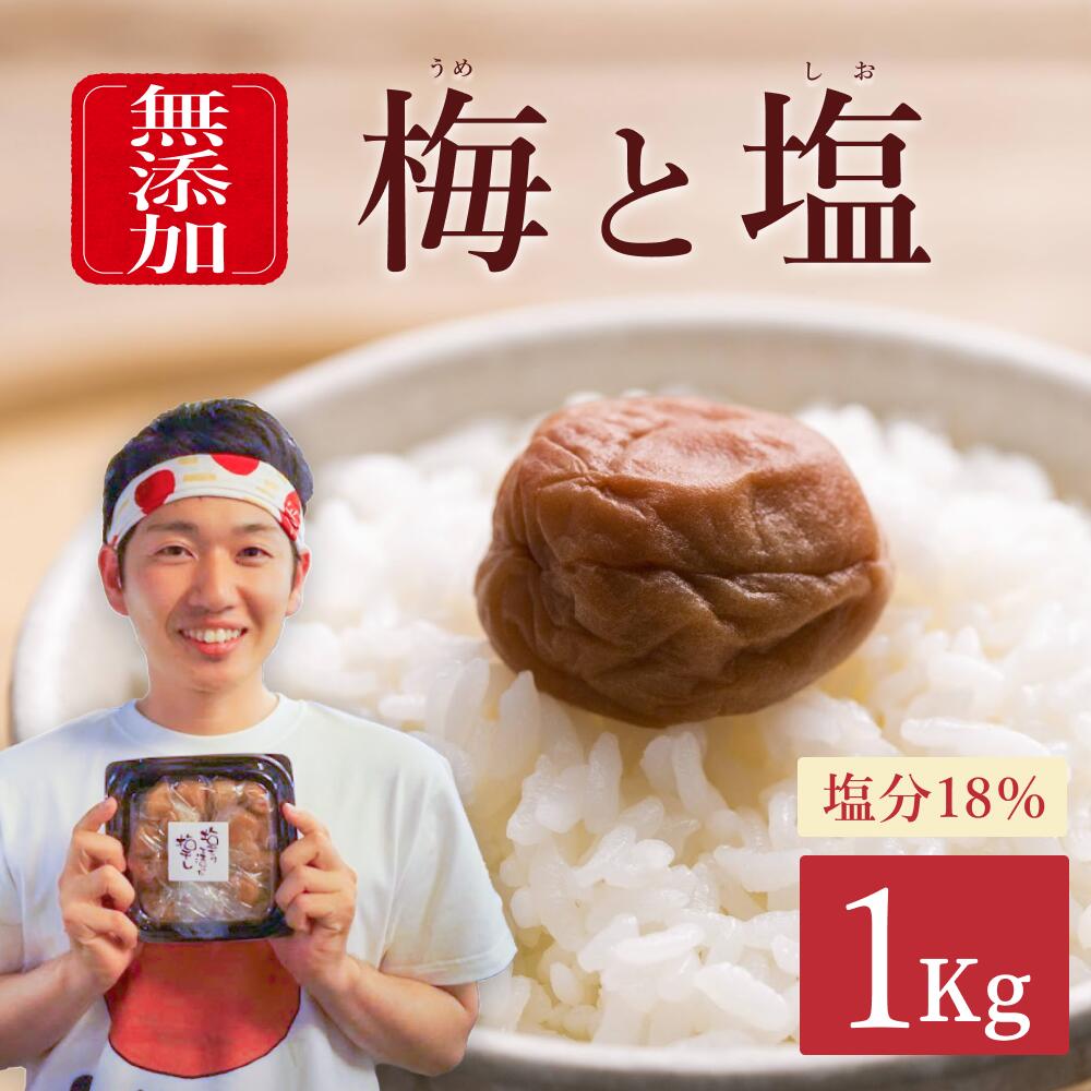 【ふるさと納税】【最大3ヶ月待ち】【無添加梅干し】天日塩だけで漬けた梅干し1kg | 梅干し 白干し 無添加 南高梅 梅ボーイズ うめひかり 天然塩 ご飯のお供|和歌山県みなべ町