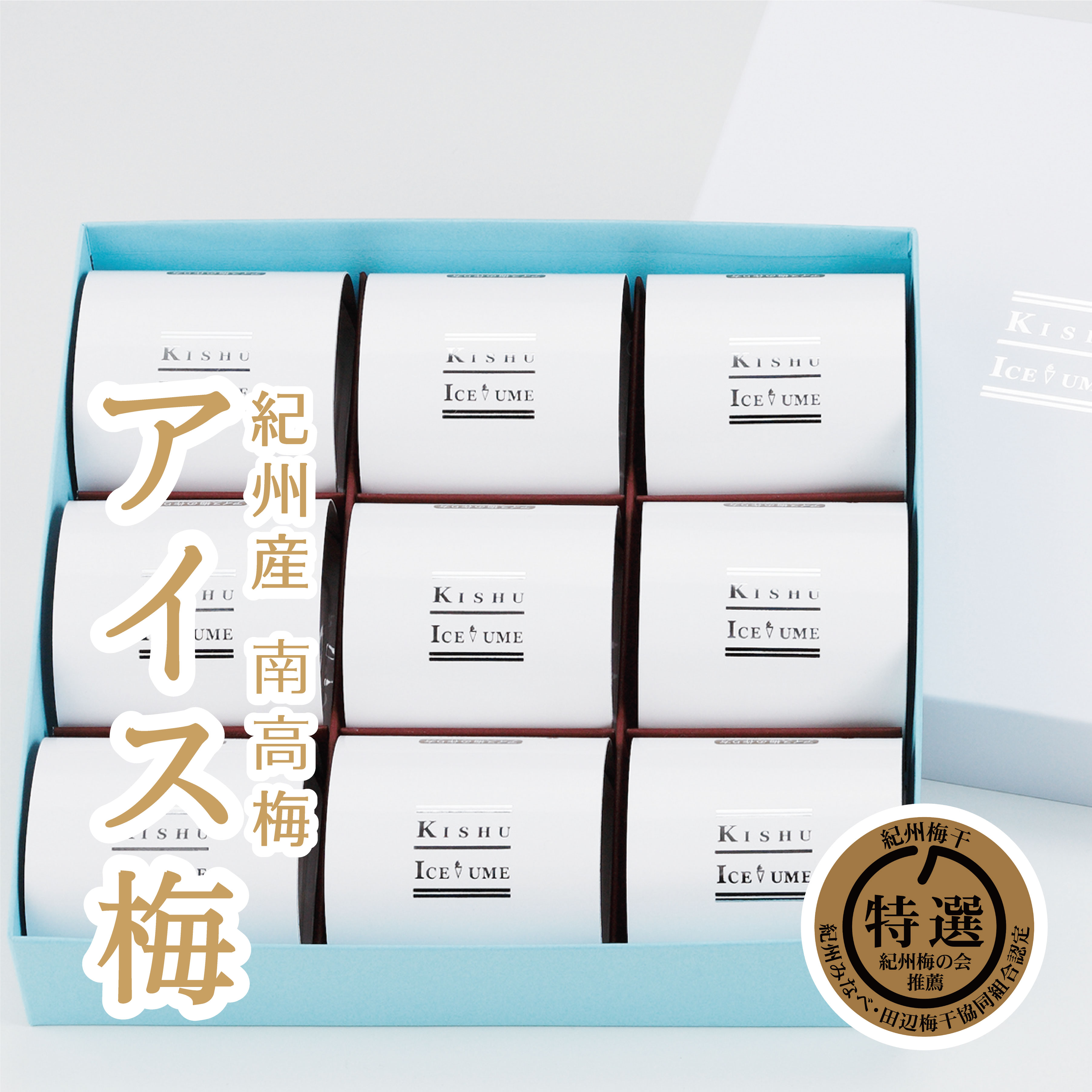 【ふるさと納税】紀州アイス梅（9粒）紀州産南高梅 | アイス 南高梅 梅 ウメ うめ デザート 大粒 塩分控えめ 冷凍