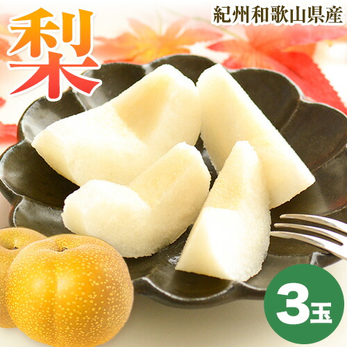 【ふるさと納税】紀州和歌山県産の梨 3玉 化粧箱入 魚鶴商店《8月中旬-9月上旬出荷》和歌山県 日高川町 和歌山県産 梨 なし ナシ 贈り物 ギフト
