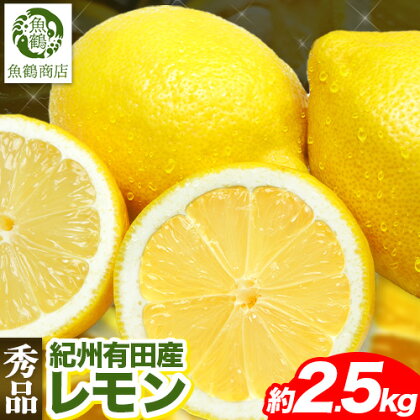 【ふるさと納税】【秀品】紀州 有田産 レモン 約 2.5kg 魚鶴商店《3月上旬-3月中旬頃出荷》和歌山県 日高川町 柑橘 レモン れもん lemon 果物 有田 はちみつレモン