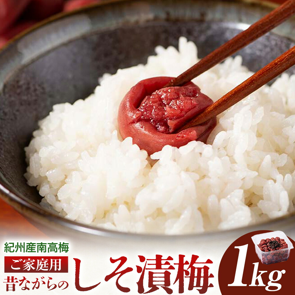 【ふるさと納税】紀州産南高梅 ご家庭用 昔ながらの しそ漬梅 塩分約20% 株式会社 東乃匠《30日以内に出荷(土日祝除く)》 和歌山県 日高川町 紀州南高梅 しそ 梅干し しそ漬梅｜和歌山県日高川町