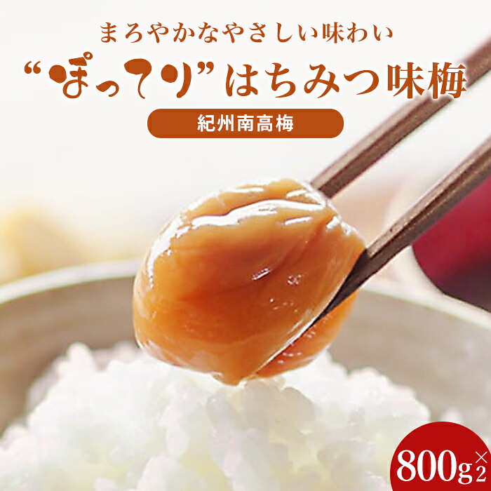 【ふるさと納税】はちみつ梅 ぽってり特選(800g×2パック))紀州南高梅【梅農家手づくり梅干】 | ふるさと 納税 和歌山県 和歌山 白浜町 梅干し 梅干 梅 うめ はちみつ 蜂蜜梅干し 紀州梅干し 紀州梅 南高梅 ご飯のお供 ごはんのおとも ウメ 漬け物 漬物 紀州|和歌山県白浜町
