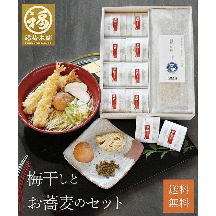 通信販売 紀州南高梅 福の幸 梅干しとお蕎麦セット ふるさと 納税 和歌山県 和歌山 白浜町 梅干し 梅干 梅 うめ 紀州梅干し 紀州梅 南高梅  ご飯のお供 ごはんのおとも ごはんのお供 ご飯のおとも お取り寄せ お土産 ギフト 贈り物 プレゼント 漬け物 ウメ fucoa.cl