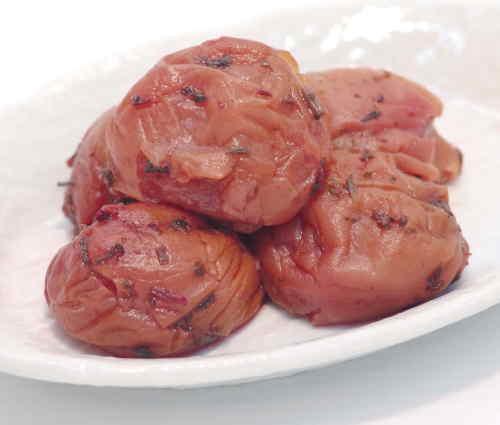 【ふるさと納税】しそかつお梅干し　つぶれ梅（はちみつ入り）［ご家庭用］５００ｇ《紀州南高梅》