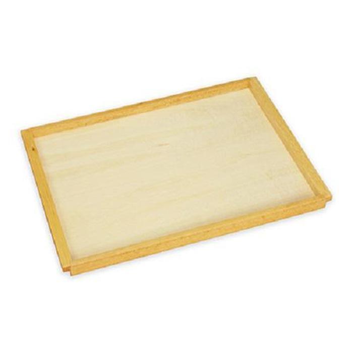 【ふるさと納税】タツクラフト すべり止め付 木製 トレー 38cm ナチュラル 【Tk245】 | キッチン用品 食器 キッチンファブリック お盆 トレー
