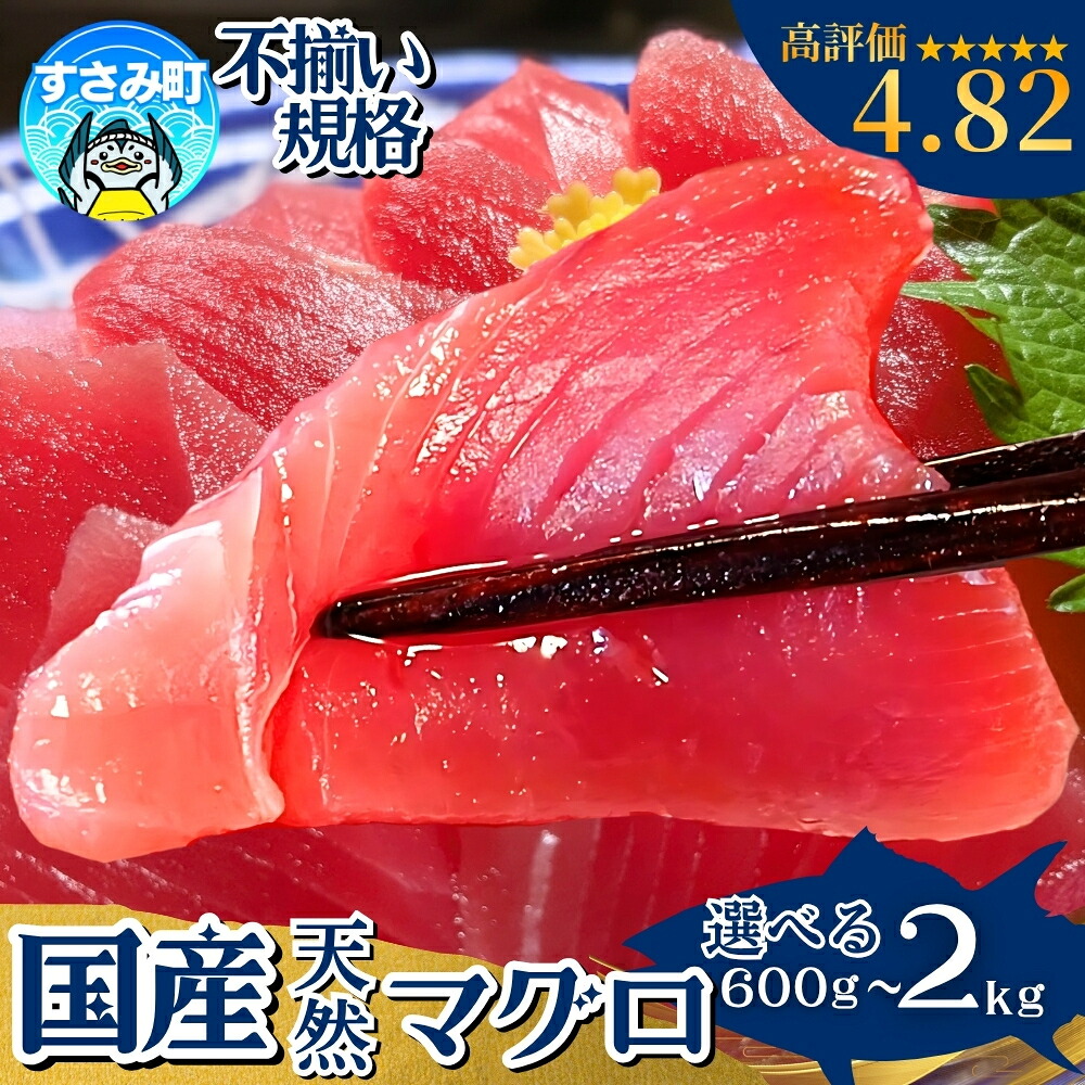 【ふるさと納税】 まぐろ 和歌山のマグロ【翌々営業日発送！】マグロ好きに高評価★★★★★ 和歌山の天然マグロ 冷凍【訳あり・選べる容量】【600g 1kg 2kg】鮪 ブロック 不揃い 海鮮丼 寿司 漬け丼 海鮮 小分け 刺身 和歌山 すさみ町 キハダマグロ メバチマグロ 本マグロ｜和歌山県すさみ町