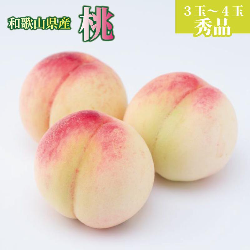 【ふるさと納税】和歌山県産 桃 3玉～4玉 約1kg 秀品 2025年7月上旬から2025年8月下旬発送予定 【US54】 | 桃 モモ 果物 秀品 くだもの フルーツ 旬のフルーツ プレゼント ギフト 贈り物 贈答品 贈答用 お取り寄せ 旬の味覚 食べ物 名産品 和歌山県 那智勝浦町 返礼品
