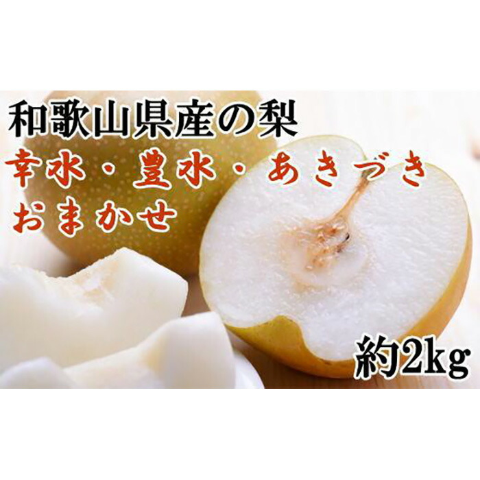 【ふるさと納税】和歌山県産の梨約2kg(品種おまかせ)★2025年8月下旬頃より順次発送【TM181】 | 返礼品 果物 くだもの フルーツ 果実 旬の果物 旬のフルーツ 旬の味覚 食べ物 たべもの お取り寄せ 名産品 特産品 お土産 なし ナシ 子供 おやつ プレゼント 贈り物 ギフト