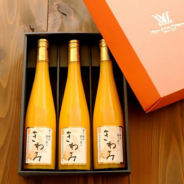 【ふるさと納税】きわみ みかんジュース 500ml × 3本 入り ギフトセット【mao6】 | 和歌山県 和歌山 那智勝浦町 果物 くだもの フルーツ 果実 蜜柑 ジュース ソフトドリンク ドリンク 飲み物 飲料 みかんジュース ミカンジュース オレンジジュース