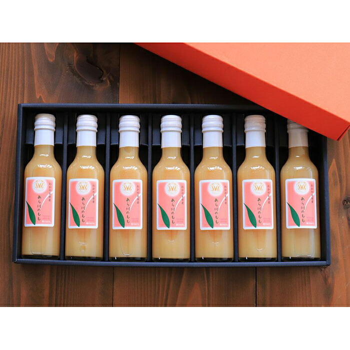 【ふるさと納税】あら川の桃 60％ 果汁入り ドリンク 200ml × 7本 入り ギフトセット【mao9】 | 和歌山県 和歌山 那智勝浦町 果物 くだもの フルーツ 果実 蜜柑 ジュース ソフトドリンク ドリンク 飲み物 飲料 みかんジュース ミカンジュース オレンジジュース