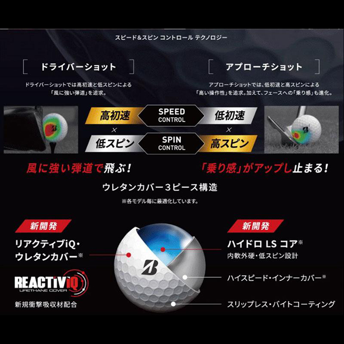 ワード ブリヂストンゴルフ NEW TOUR B XS ボール（2022）3ダース/36個