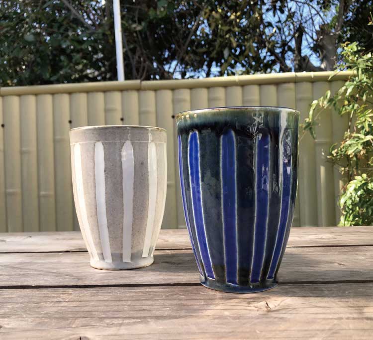 楽天市場】【ふるさと納税】青磁・焼締 象嵌杯 2ケ組 セット 八代焼