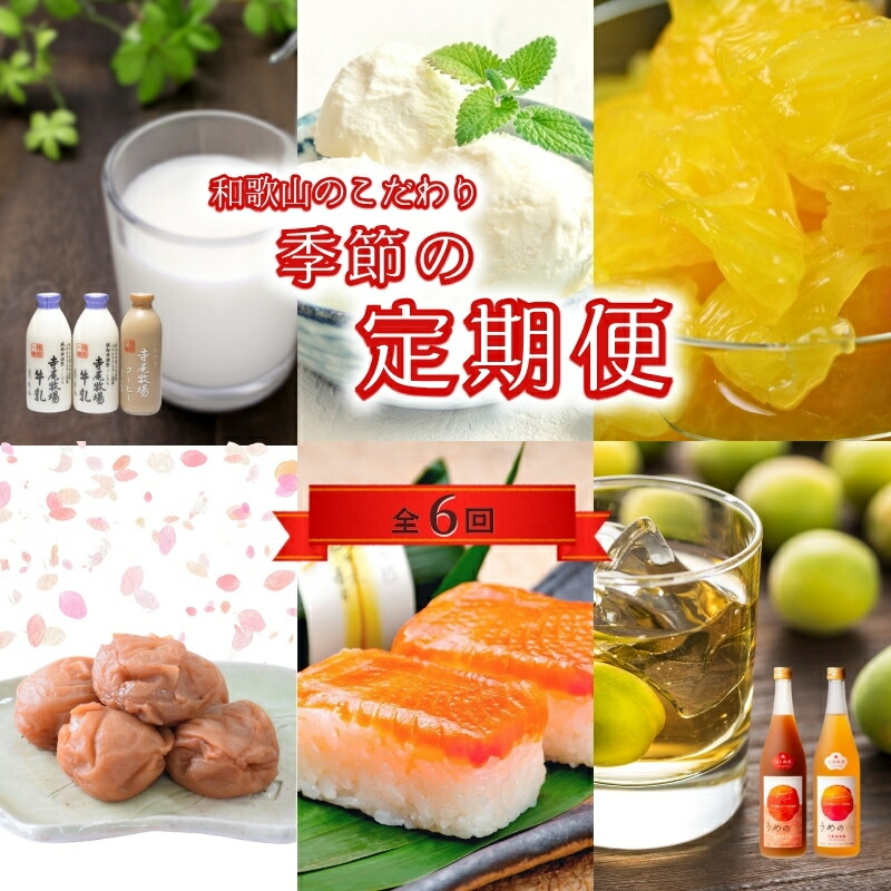 【ふるさと納税】 【定期便】【偶数月発送】【全6回お届け】 和歌山のこだわり　季節の定期便