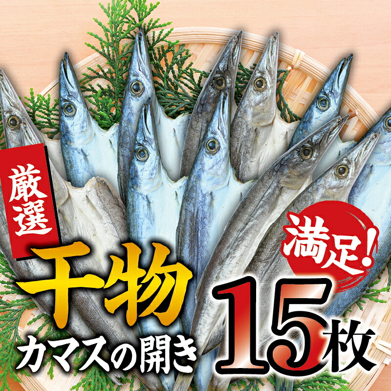【ふるさと納税】 干物セット 満足の内容量! カマスの開き15枚セット / 干物 ひもの カマス 家庭用 定番 冷凍|和歌山県太地町