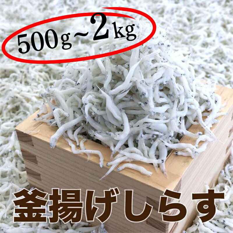 【ふるさと納税】 釜あげしらす 選べる容量 / シラス 厳選 冷蔵便 ※離島への配送不可