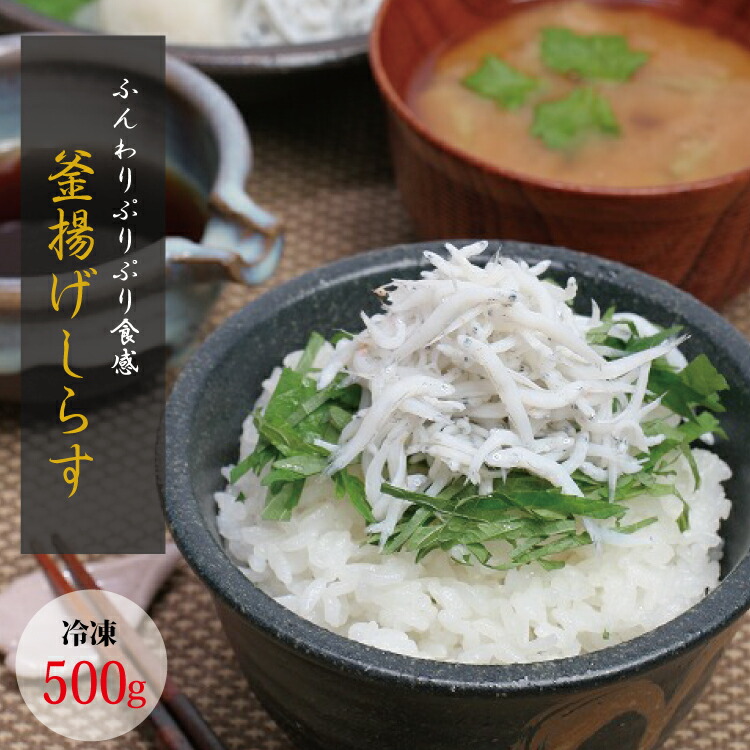 【ふるさと納税】 茹でたて釜揚げしらす 500g【冷凍】|和歌山県古座川町