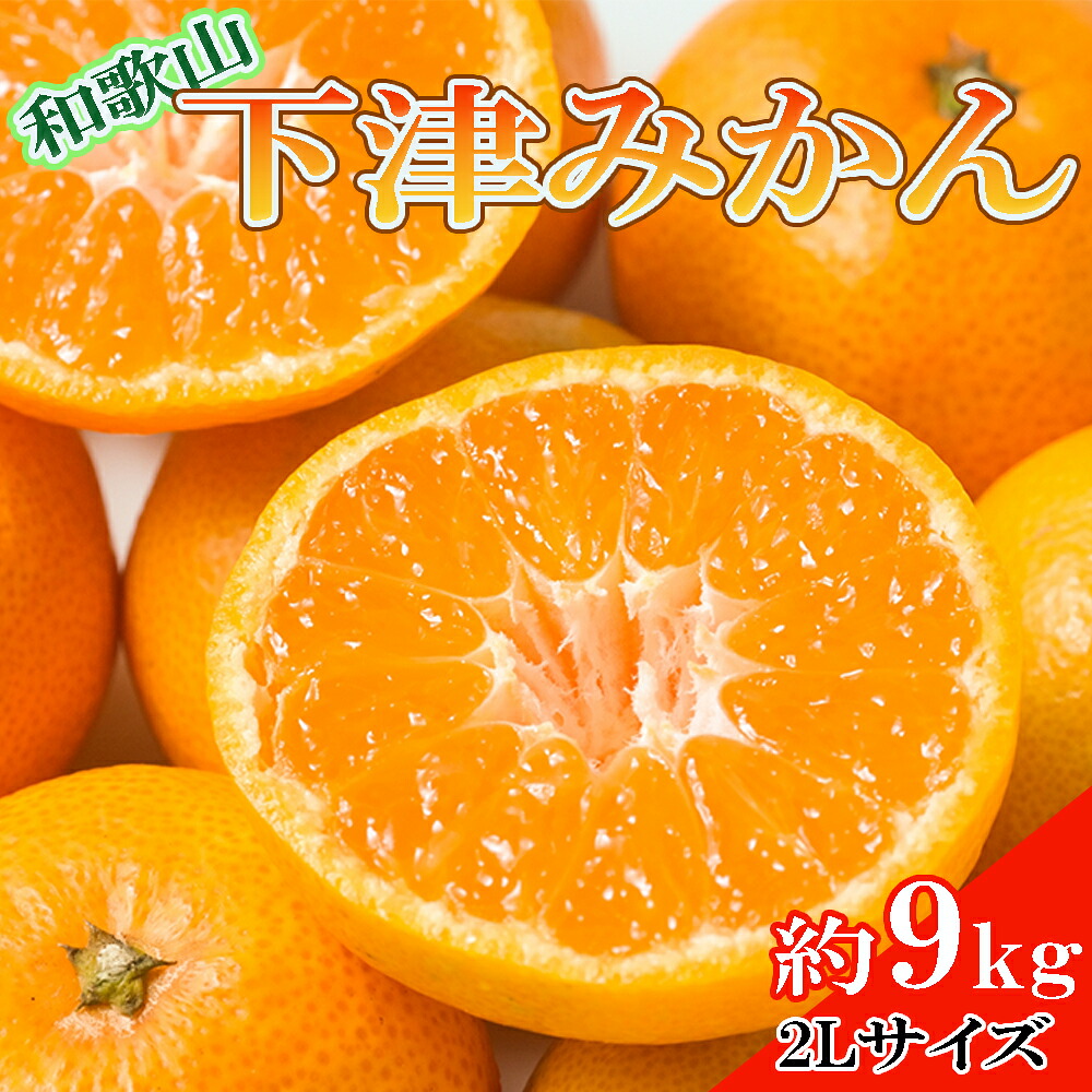 【ふるさと納税】 【産直・秀品】和歌山下津みかん 9kg(2Lサイズ) ※2026年11月中旬～2027年1月中旬頃に順次発送(お届け日指定不可)｜和歌山県古座川町 11,400円