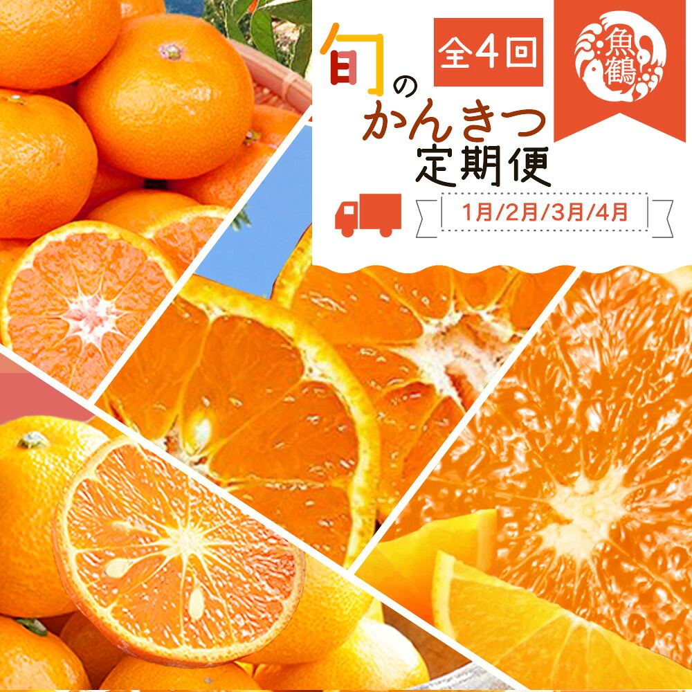 【ふるさと納税】【全4回】紀州和歌山産旬のご家庭用柑橘セット(みかん・不知火・せとか・清見)【tkb412】|和歌山県北山村