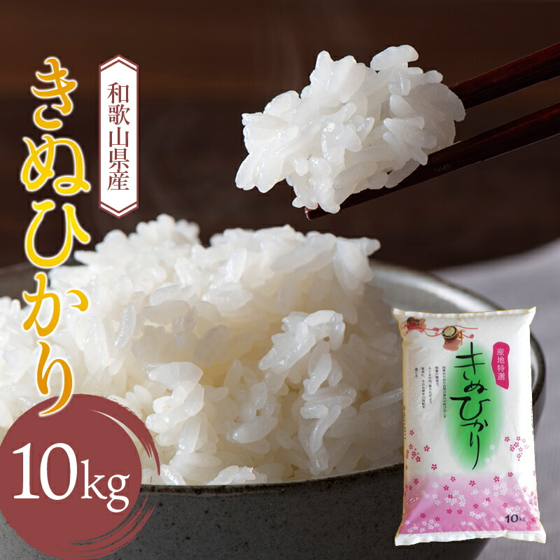 【ふるさと納税】 和歌山県産 キヌヒカリ 10kg (2025年産) 産地直送 米 こめ ご飯 ごはん ※9月中旬より順次発送予定｜和歌山県串本町 18,500円