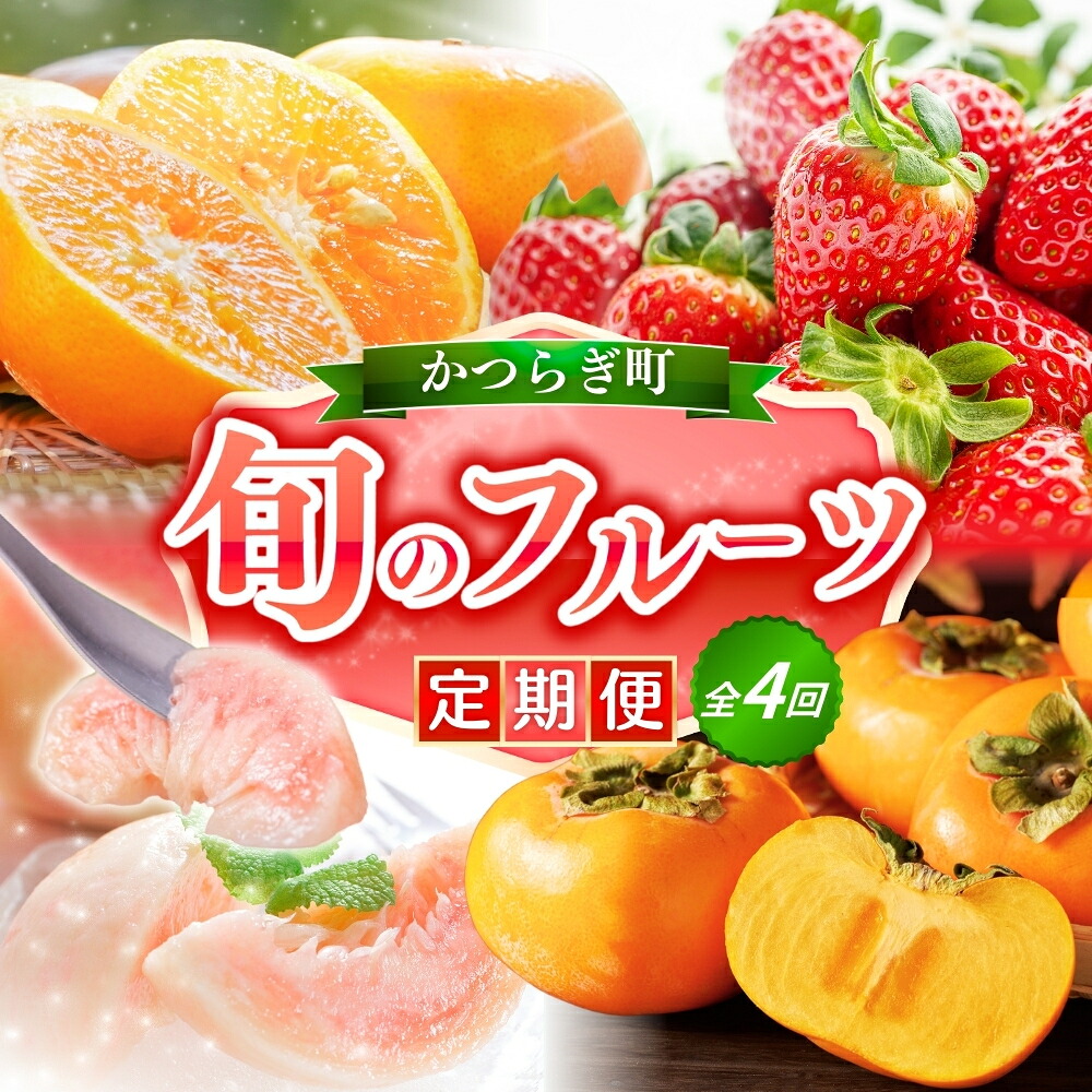 【ふるさと納税】【ふるさと納税】【全4回】フルーツ王国かつらぎ町よりお届け!旬のフルーツ定期便|和歌山県串本町