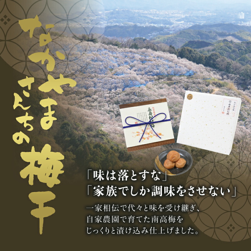 【ふるさと納税】味が選べる紀州南高梅うす塩orかつお【ハチミツ無】塩分10%(1kg)なかやまさんちの梅干梅ウメ南高梅【ご家庭用】