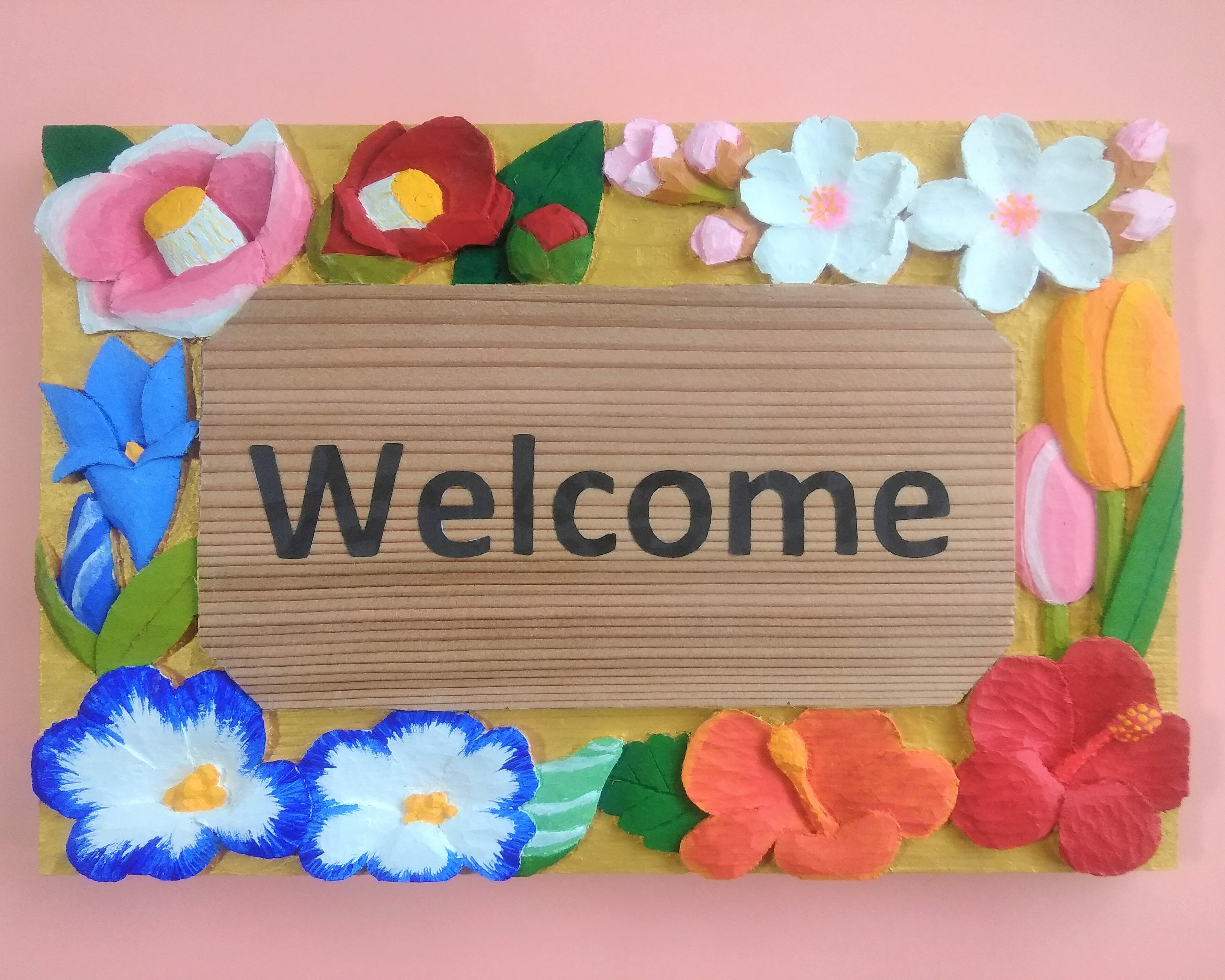 【ふるさと納税】 【受注仕立て上げる】Welcome board（四季の花）／申したてゲーム盤