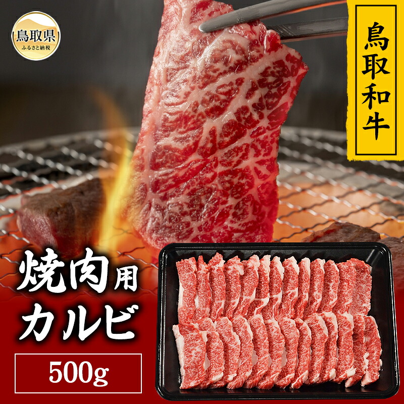 【ふるさと納税】鳥取和牛 焼肉用 カルビ 500g_T2600362｜鳥取県