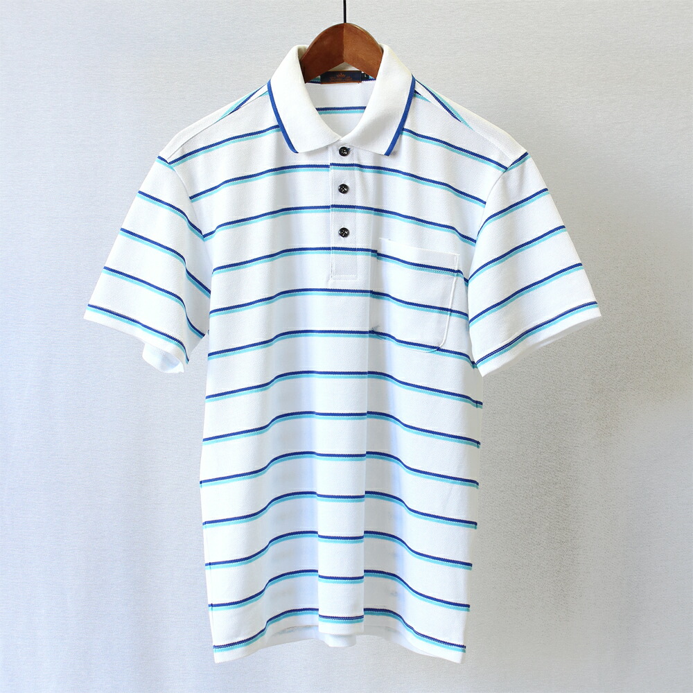今月限定 特別大特価 B21 148 ポロシャツ ボーダー 半袖 メンズ ホワイト Llサイズ 鳥取県 正規品 Www Saranabhakti Co Id