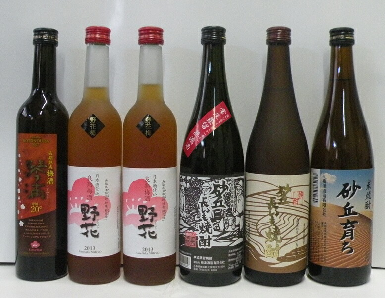 C22-15 鳥取県の美味しい酒 焼酎・梅酒 6本セット