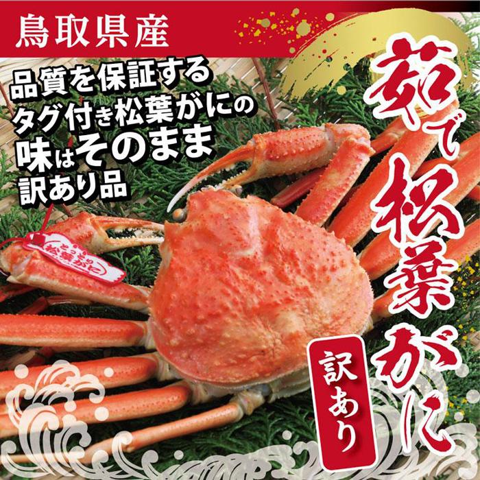 【ふるさと納税】鳥取県産 浜茹で松葉がに 特大(訳あり)【中村商店】 | 国産 訳あり ズワイガニ 松葉ガニ カニ 蟹 かに 浜茹 カニ鍋 かに鍋 鍋 かにみそ 期間限定 送料無料 鳥取県 鳥取市