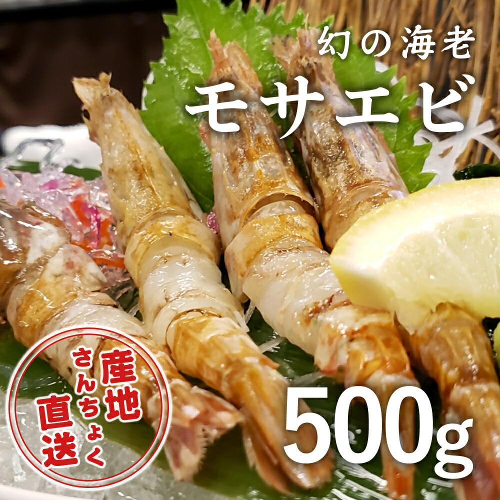 【ふるさと納税】＜お手軽パック＞幻の海老！猛者エビ（モサエビ） 500g（さんチョク）