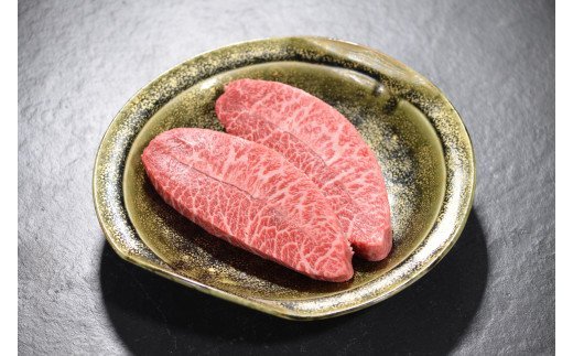 黒毛和牛希少極上ロース みすじステーキ 2枚(計200g)〜上質の霜降り,鳥取和牛希少部位みすじ〜あかまる牛肉店ミスジ