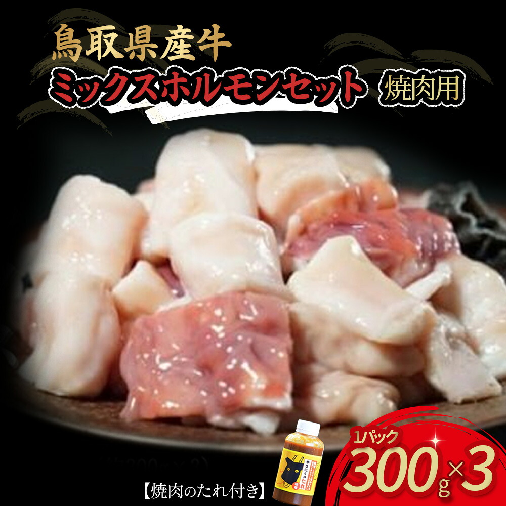 【ふるさと納税】鳥取県産牛 焼肉用ミックスホルモンセット 国産 ホルモン 焼肉 焼き肉 小分け 14000 1万4千円｜鳥取県倉吉市