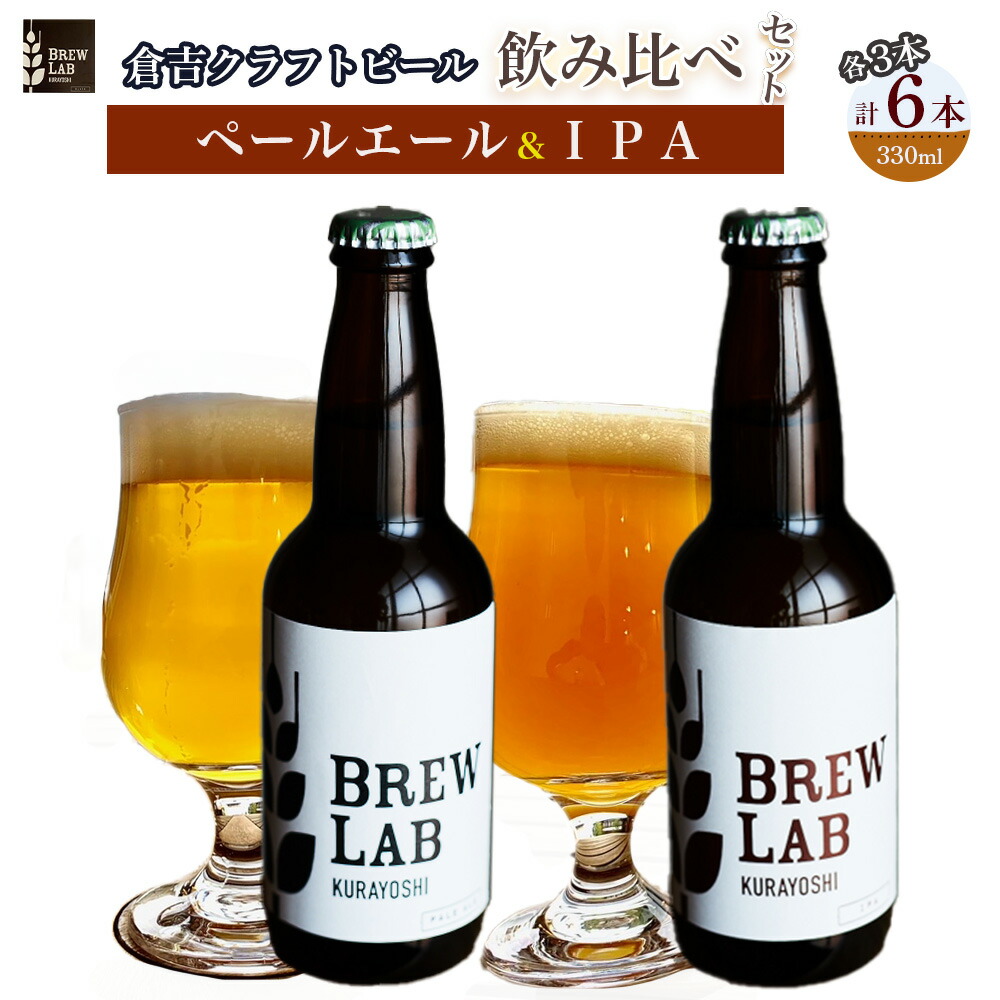 【ふるさと納税】 ペールエール＆ＩＰＡ 飲み比べセット（６本入）ビール クラフトビール 酒 母の日 父の日 敬老の日 地ビール ペールエール クラフトビール ipa｜鳥取県倉吉市
