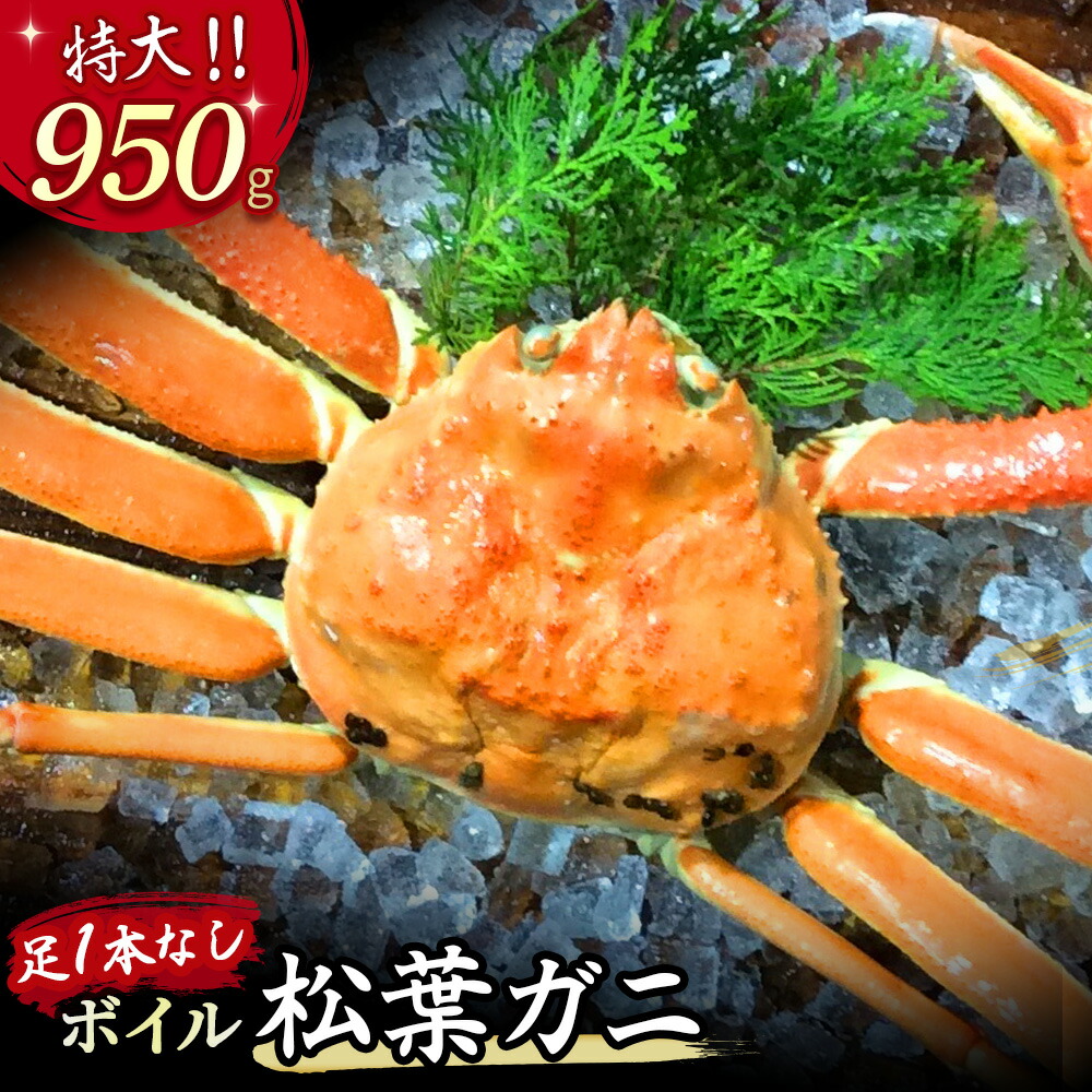 【ふるさと納税】 【魚倉】足１本なし ボイル 松葉ガニ （特大 950g 以上） 訳あり ズワイガニ 松葉蟹 規格外 不揃い キズ 欠け カニ かにしゃぶ 【11月から3月発送予定】