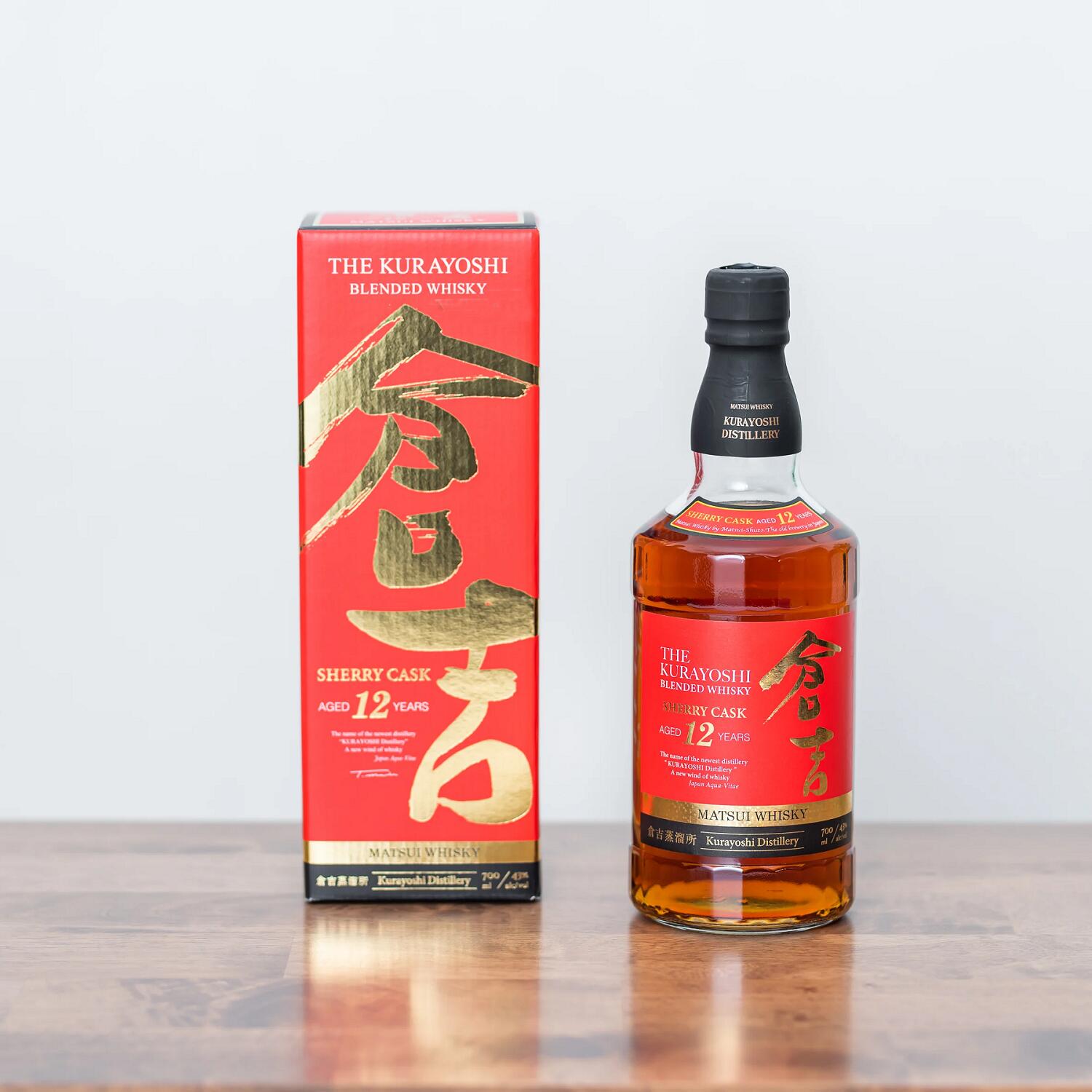 【ふるさと納税】マツイブレンデッド 倉吉 シェリーカスク 12年 700ml お酒 洋酒 ウイスキー ハイボール モルトウイスキー シェリーカスク ピュアモルト モルト 水割り ロック 酒ギフト シェリー樽 熟成 松井酒造 鳥取県 倉吉市｜鳥取県倉吉市