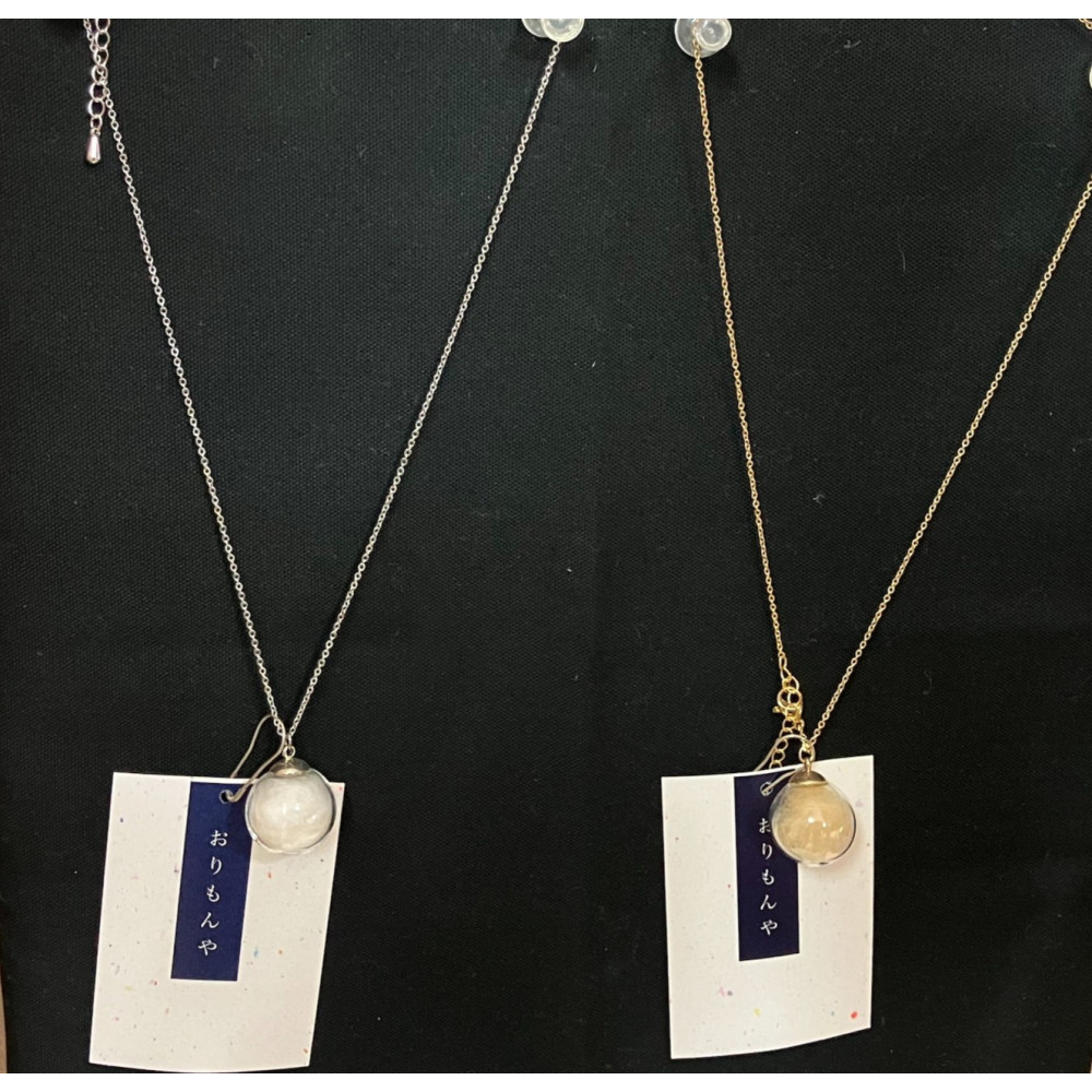 【ふるさと納税】＜選べるお品＞伯州綿ネックレス(1本) | ネックレス アクセサリー レディースアクセサリー ハンドメイド 伯爵綿 伯州綿 コットン素材 軽量｜鳥取県境港市