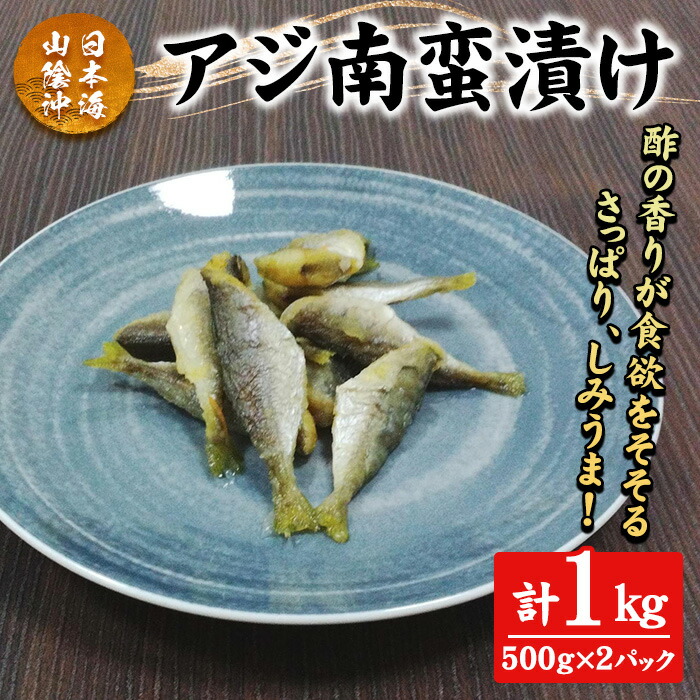 【ふるさと納税】アジ南蛮漬け(計1kg) 鳥取県 日本海 山陰沖 あじ 南蛮 さっぱり 濃厚 鮮魚 魚 魚介 海鮮 海の幸 食品 食べ物 惣菜 お惣菜 おかず ご飯のお供 おつまみ お取り寄せ ご当地 冷凍 酢酸 クエン酸 有機酸 タンパク質 【sm-CD016】【羽根】