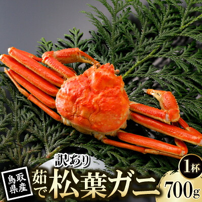 【ふるさと納税】【先行予約】鳥取県産 訳あり 茹 松葉がに 700g×1杯(中村商店)2027年1月末より順次発送【配送不可地域:離島・北海道・沖縄県・東北・信越、北陸】【1692935】|鳥取県智頭町