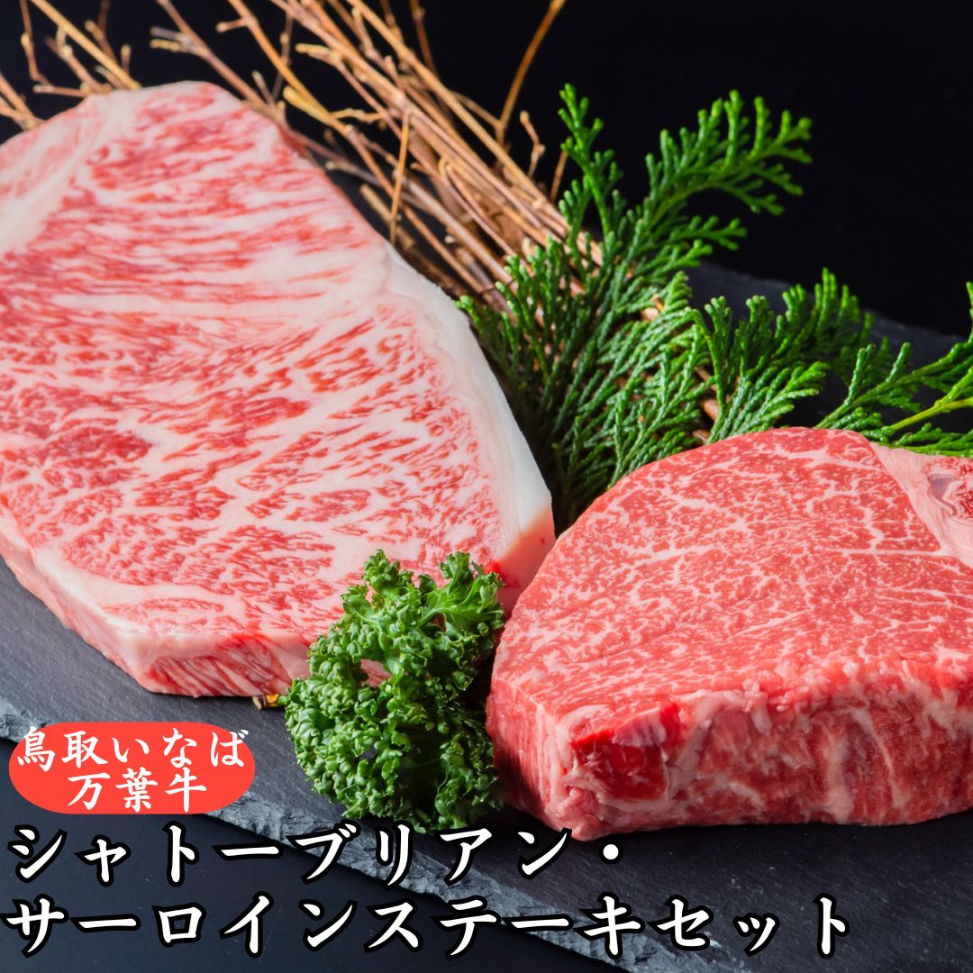 【ふるさと納税】◆鳥取いなば万葉牛◆シャトーブリアン･サーロインステーキセット