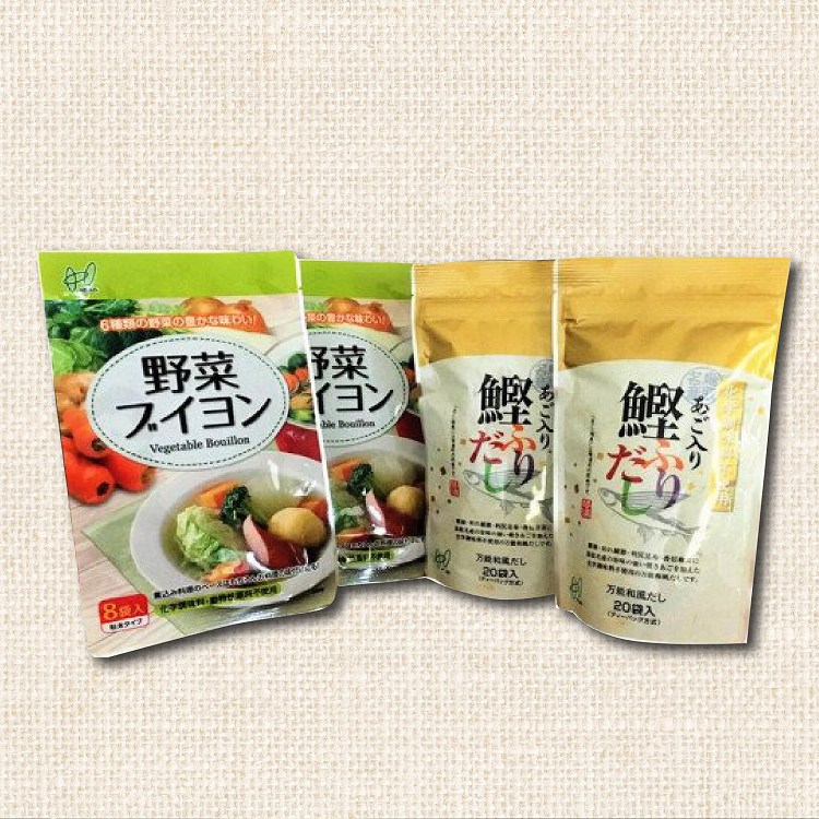 大特価!!】 229.あご入り鰹ふりだし 野菜ブイヨン詰め合わせ 2種 化学調味料不使用 fucoa.cl