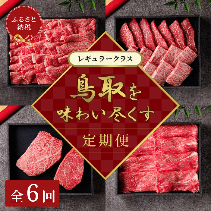 【ふるさと納税】【和牛セレブ】鳥取和牛 定期便 「レギュラークラス」（定期便６回） | 肉 お肉 にく 食品 鳥取県産 人気 おすすめ 送料無料 ギフト