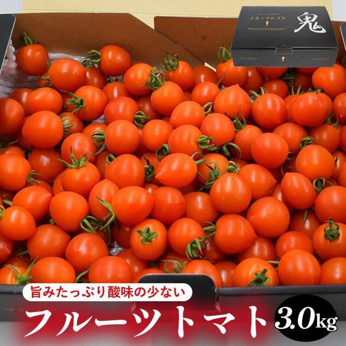 【ふるさと納税】802.旨みたっぷり酸味の少ないフルーツトマト 3.0kg※着日指定不可※離島への配送不可※