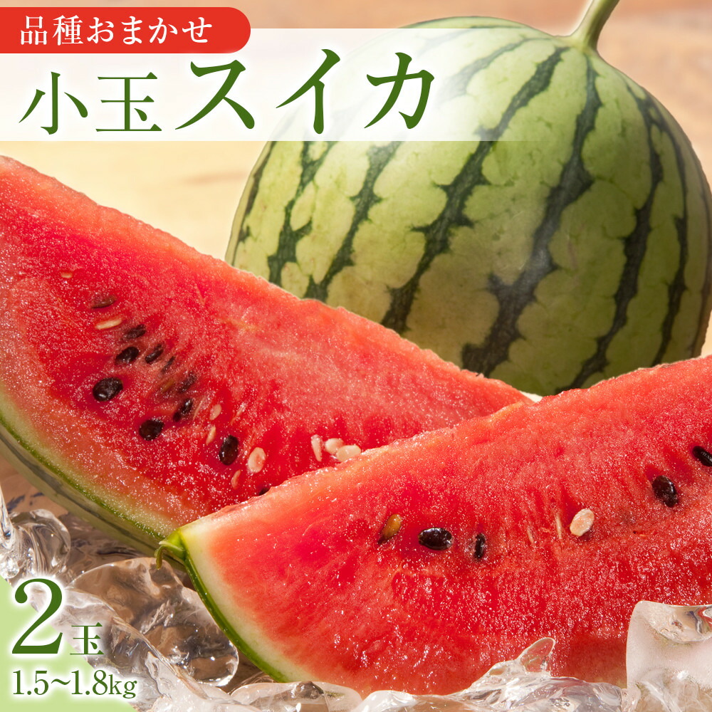【ふるさと納税】250.【先行予約】【品種はおまかせ】小玉スイカ　2玉◇　※6月上旬～8月中旬頃に順次発送予定