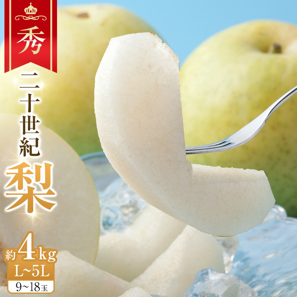【ふるさと納税】280.【先行予約】二十世紀梨　秀　約4Kg　L～5L　9～18玉前後◇　※2025年8月下旬～9月下旬頃に順次発送予定