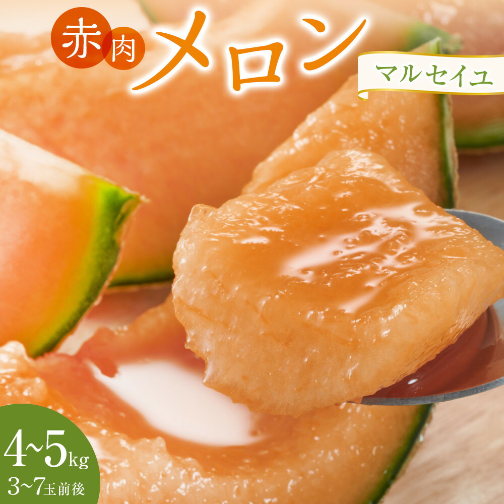 【ふるさと納税】782.赤肉メロン「マルセイユ」※着日指定不可　※5月20日～6月30日頃に順次発送予定