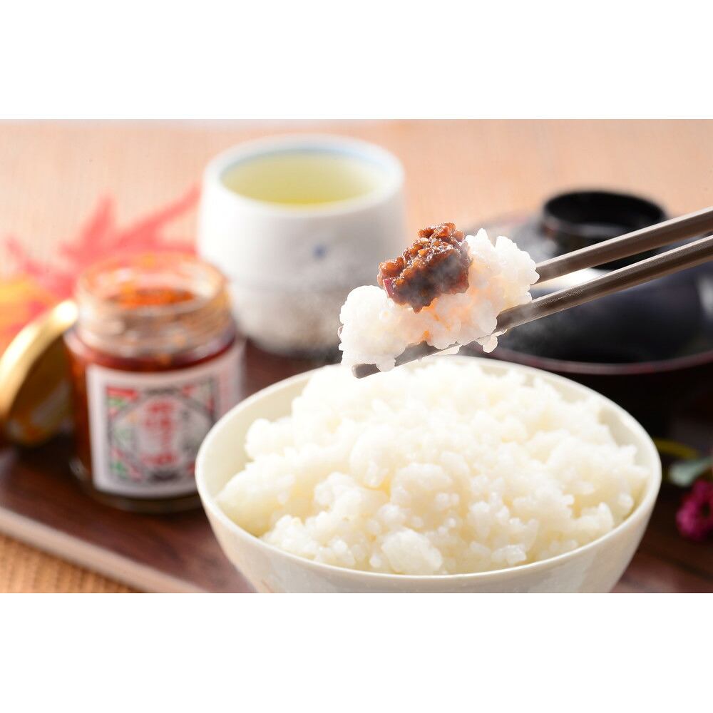 【ふるさと納税】1040.前田農園　ご飯のおとも4本4種セット | おかず 肉みそ 食べるラー油 ちりめんじゃこ ご飯 ごはん 朝ごはん 白米 米 おすすめ 人気 ギフト 贈り物