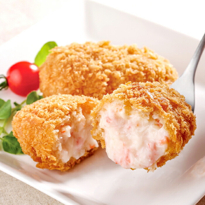 【ふるさと納税】山陰ごほうび かにクリームコロッケ 80g×8個入り コロッケ 冷凍 冷凍食品 お弁当 惣菜 クリームコロッケ カニクリームコロッケ カニ 小分け 簡単調理 かに 蟹 ズワイガニ　SF03